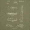Футболка приталенная Old Patents. Knife, меланж хаки с логотипом СПб - фото № 3