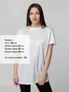 Футболка унисекс для сублимации Paint Tee, белая с логотипом СПб - фото № 6