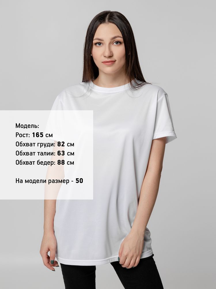 Футболка унисекс для сублимации Paint Tee, белая с логотипом СПб - фото № 6