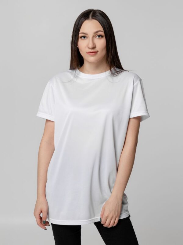 Футболка унисекс для сублимации Paint Tee, белая с логотипом СПб - фото № 1