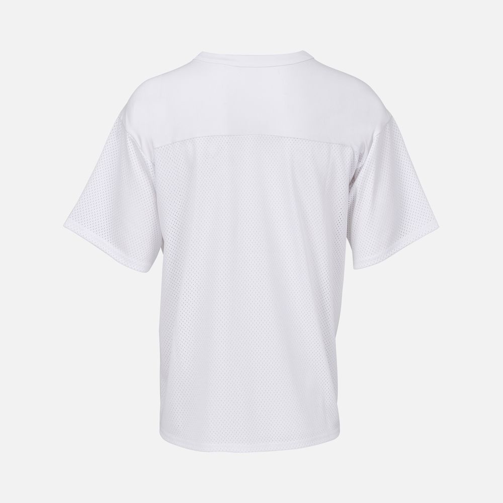 Футболка унисекс Nino с V-образным вырезом, белая с логотипом СПб - фото № 2
