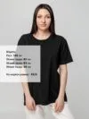Футболка унисекс оверсайз Street Vibes, черная с логотипом СПб - фото № 5