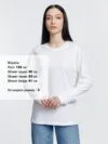 Футболка унисекс с длинным рукавом Pioneer LSL, белая с логотипом СПб - фото № 4