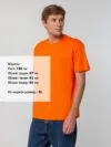 Футболка унисекс T-bolka 140, оранжевая с логотипом СПб - фото № 5