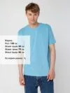 Футболка унисекс T-Bolka 160, голубая с логотипом СПб - фото № 5
