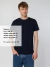 Футболка унисекс T-Bolka 160, темно-синяя с логотипом СПб - фото № 4