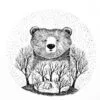 Футболка женская Bear, белая с логотипом СПб - фото № 5