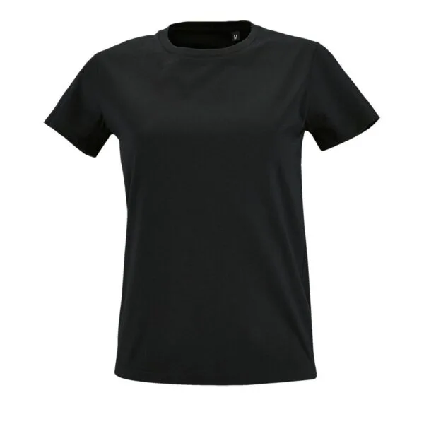Футболка женская Imperial Fit Women, черная с логотипом СПб - фото № 1