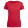 Футболка женская Ladies American U, красная с логотипом СПб - фото № 1