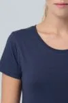Футболка женская Martin Women, темно-синяя с логотипом СПб - фото № 6