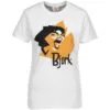 Футболка женская «Меламед. Bjork», белая с логотипом СПб - фото № 2