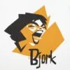 Футболка женская «Меламед. Bjork», белая с логотипом СПб - фото № 3