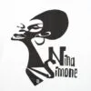 Футболка женская «Меламед. Nina Simone», белая с логотипом СПб - фото № 3