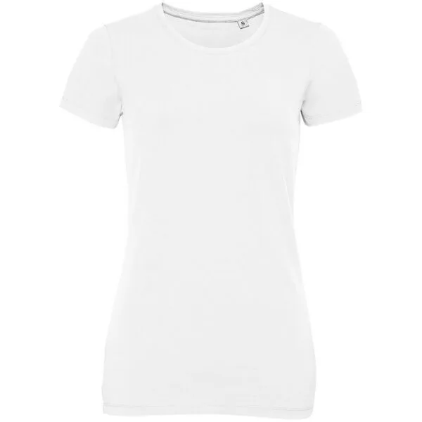 Футболка женская Millenium Stretch Women, белая с логотипом СПб - фото № 1