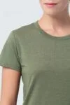 Футболка женская Regent Fit Women, меланж хаки с логотипом СПб - фото № 6