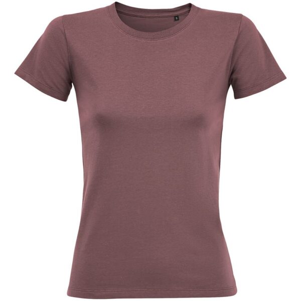 Футболка женская Regent Fit Women, пыльно-розовая с логотипом СПб - фото № 1