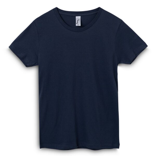 Футболка женская Regent Women, темно-синяя (navy) с логотипом СПб - фото № 1