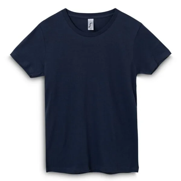 Футболка женская Regent Women, темно-синяя (navy) с логотипом СПб - фото № 1