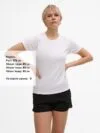 Футболка женская Sporty Women 140, белая с логотипом СПб - фото № 3