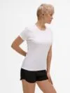 Футболка женская Sporty Women 140, белая с логотипом СПб - фото № 4