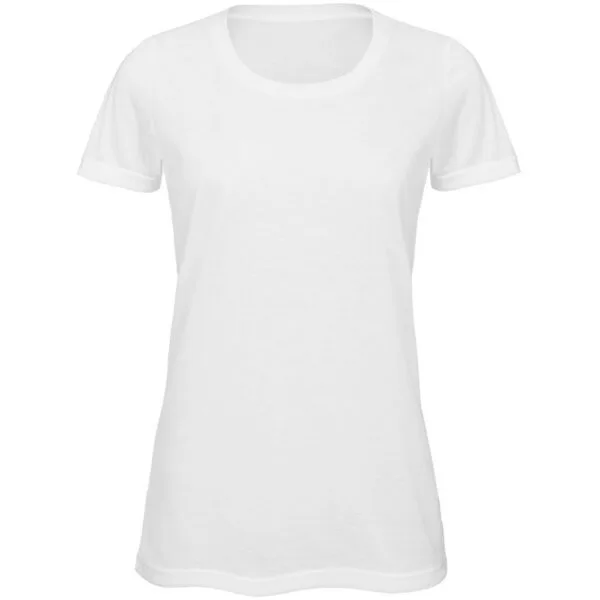 Футболка женская Sublimation, белая с логотипом СПб - фото № 1