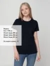Футболка женская T-bolka Lady, темно-синяя с логотипом СПб - фото № 4