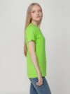 Футболка женская T-bolka Lady, зеленое яблоко с логотипом СПб - фото № 6