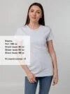 Футболка женская T-bolka Stretch Lady, белая с логотипом СПб - фото № 4