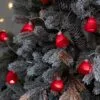 Гирлянда Cosy Poms, красная с логотипом СПб - фото № 2