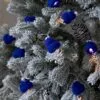 Гирлянда Cosy Poms, синяя с логотипом СПб - фото № 2