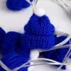 Гирлянда Cosy Poms, синяя с логотипом СПб - фото № 1