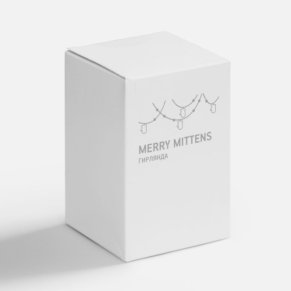 Гирлянда Merry Mittens, красная с логотипом СПб - фото № 6