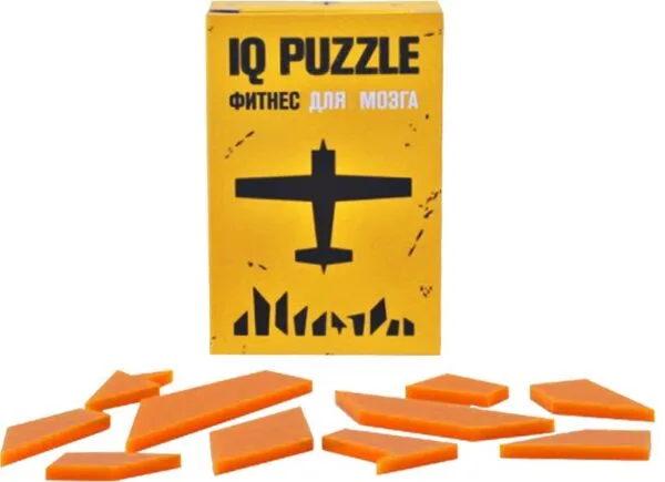 Головоломка IQ Puzzle, самолет с логотипом СПб - фото № 1