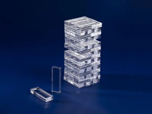 Игра Acrylic Tower, прозрачная с логотипом СПб - фото № 1