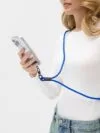 Кабель-ланьярд energyFlex Power Delivery 60 Вт, темно-синий с логотипом СПб - фото № 2