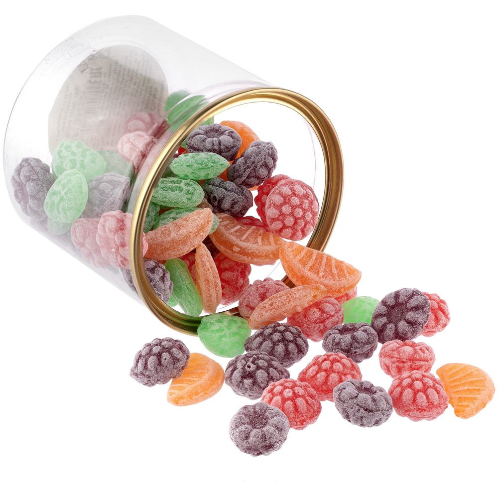 Карамель леденцовая Candy Crush, со вкусом фруктов, с прозрачной крышкой с логотипом СПб - фото № 1