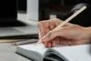 Карандаш незаточенный Draft Craft, белый с логотипом СПб - фото № 3