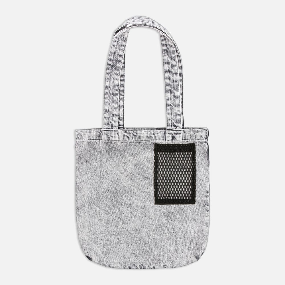 Карман из крупной сетки Pose, зеленый неон с логотипом СПб - фото № 6