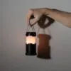 Кемпинговый фонарь с имитацией пламени Lindau Flame, черный с логотипом СПб - фото № 1
