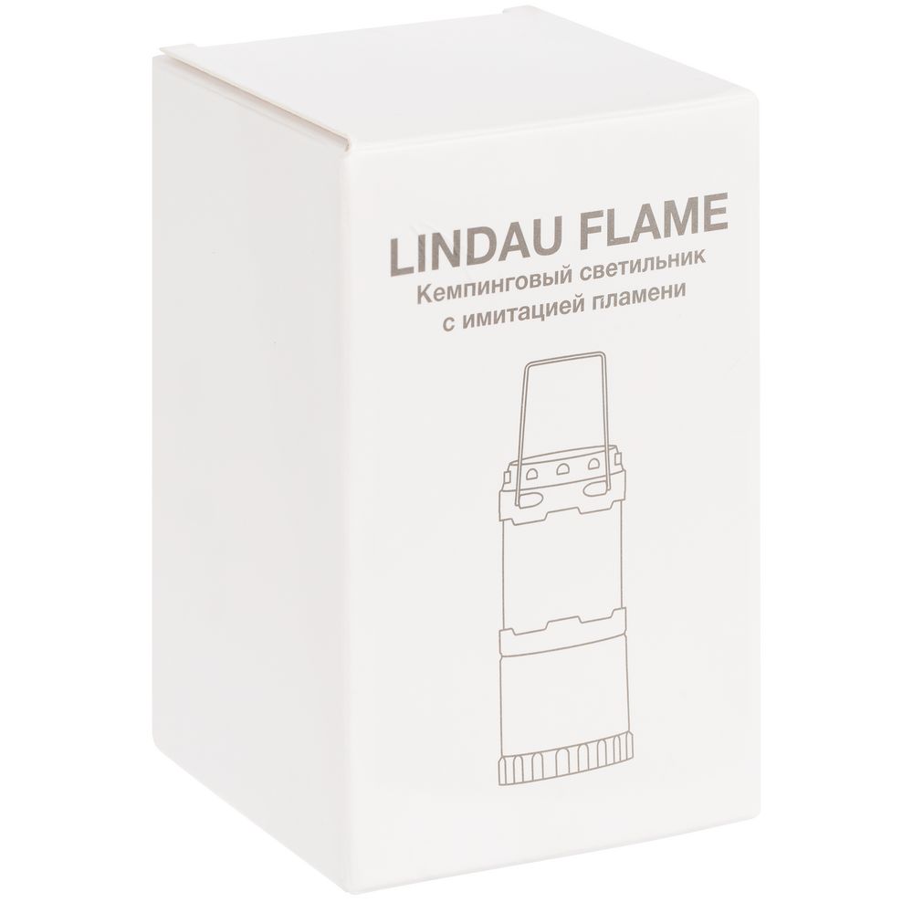 Кемпинговый фонарь с имитацией пламени Lindau Flame, черный с логотипом СПб - фото № 6