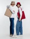 Холщовая сумка Avoska, бежевая (мокко) с логотипом СПб - фото № 4