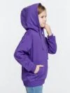 Худи детское Kirenga Kids 2.0, фиолетовое с логотипом СПб - фото № 4
