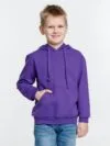 Худи детское Kirenga Kids 2.0, фиолетовое с логотипом СПб - фото № 6