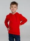 Худи детское Kirenga Kids 2.0, красное с логотипом СПб - фото № 5