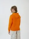 Худи детское Kirenga Kids 2.0, оранжевое с логотипом СПб - фото № 4