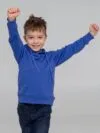 Худи детское Kirenga Kids 2.0, ярко-синее с логотипом СПб - фото № 5