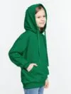 Худи детское Kirenga Kids 2.0, зеленое с логотипом СПб - фото № 4