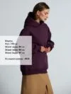 Худи Kulonga Oversize, фиолетовое с логотипом СПб - фото № 5