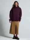 Худи Kulonga Oversize, фиолетовое с логотипом СПб - фото № 6