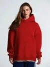 Худи Kulonga Oversize, красное с логотипом СПб - фото № 6
